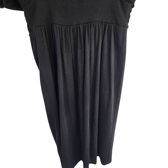 Lavendar Women's Dress Medium Blac Beaded Cocktail Misses Size 8 10 Semi Formal - Picture 5 of 9
